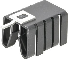 FK 237 SA-220 V, Heat Sink Passive TO-220 Vertical Thru-Hole Aluminum 21K/W Black Anodized
