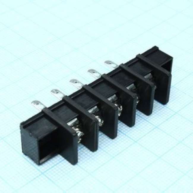 DG35H-A-05P-13-00A(H), Барьерный клеммный блок на 5 контактов. Серия DG35H-A