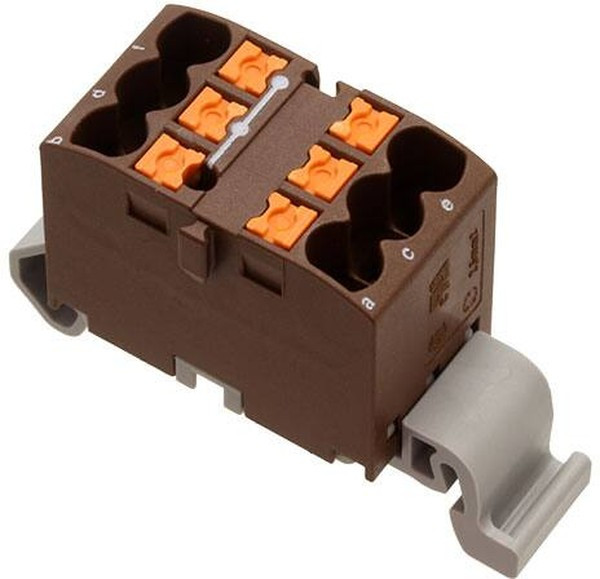 3273142, DIN Rail Terminal Blocks PTFIX 6X2,5-NS35A BN 2.5mm2 NS 35 DIN HRZ
