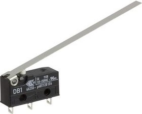 DB1C-A1LD, Micro Switch DB, 6A, 1CO, 0.18N, Long Flat Lever