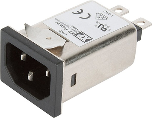 FASAS03PFR, AC Power Entry Modules EMC FILTER, IEC INLET, 3A, SNAP-IN