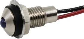 CDLB-1-8711-9933-I, LED PANEL INDICATOR, 6MM, BLU, 28VDC