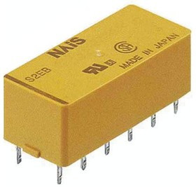 S2EB-12V, DPDT Non-Latching Relay PCB Mount, 12V dc Coil, 3A