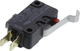 D3V-16G4-1C25-K, MICROSWITCH, ROLLER LEVER SPDT 16A 250V