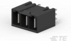 2204585-3, Heavy Duty Power Connectors 3P VERT HEADER PRESS-FIT,STD