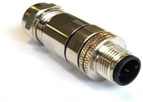 PXMBNI12FIM05BSCPG9, Разъем Кабеля, Buccaneer M12 Series, M12, Male, 5 Positions, Штырь для Пайки PXMBNI12FIM05BSCPG9, Разъем Кабеля, Buccaneer M12 Series, M12, Male, 5 Positions, Штырь для Пайки