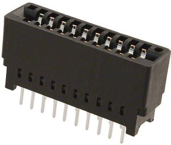 5-5530843-0, Conn Card Edge SKT 20 POS 2.54mm Solder ST Thru-Hole Package 5-5530843-0, Conn Card Edge SKT 20 POS 2.54mm Solder ST Thru-Hole Package