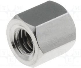 TFF-M3X5/DR113, Дистанцирующая стойка с резьбой, внутренняя резьба M3, расстояние между платами 5мм, латунь