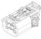 12077591, Automotive Connectors 5P F BLK CONN ASSY 150 SERIES 14 AMPS