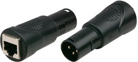 FLA38, Переходник разъема, XLR, 3 вывод(-ов), Штекер, RJ45, Гнездо