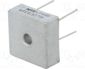NTE5327W, Диодный мост: однофазный, Urmax: 800В, If: 25А, Ifsm: 400А, ТНТ
