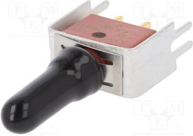 E125SD1V3BE, Переключатель: кнопочный, Пол: 2, SPDT, 0,4A/20ВAC, ON-(OFF), THT