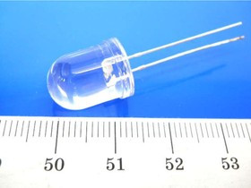 FYL-10013URC, Светодиод 10мм/красный/640нм/ 8000мкд/прозрачный/20°