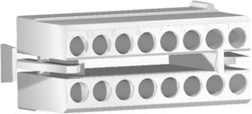 1-480438-0, Commercial MATE-N-LOK Male Connector Housing, 4.95mm Pitch, 16 Way, 2 Row