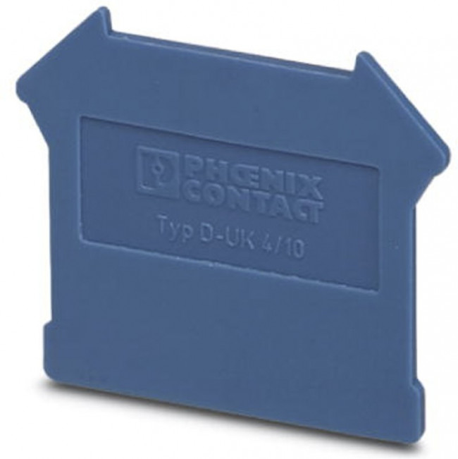 3003101, Terminal Block Tools &amp; Accessories D-UK 4/10 BU BLUE END COVER