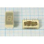 Светодиодный дисплей зеленый, 7 сегментов, 1 разряд, высота 7,5мм, 120 мкд, АЛС321А2; №5226 СД диспл