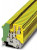 1923076, UK 5-TWIN-PE Series Green/Yellow Fused DIN Rail Terminal, Double-Level, Screw Termination