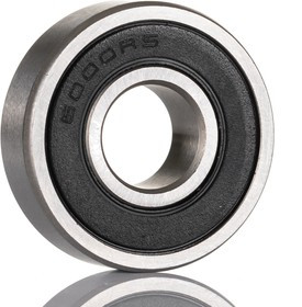 6000-2RS Single Row Deep Groove Ball Bearing- Both Sides Sealed 10mm I.D, 26mm O.D