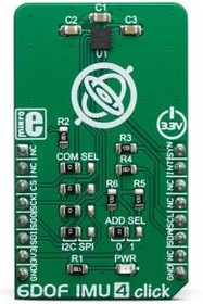 MIKROE-3410, 6DOF IMU 4 Click for ICM-20602 MIKROE-3410, 6DOF IMU 4 Click for ICM-20602