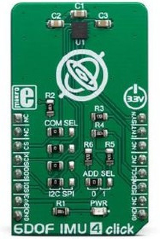 MIKROE-3410, 6DOF IMU 4 Click for ICM-20602