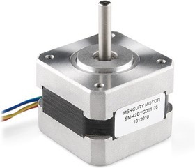 ROB-09238, Stepper Motors Hybrid Bipolar Square 12V 0.33A 100Ohm 18.7g.cm? 0.23N.m 1.8° 1Shaft
