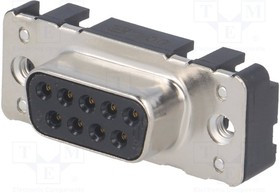 09661116502, Разъем D-Sub; PIN: 9; гнездо; "мама"; прямой; THT; UNC4-40