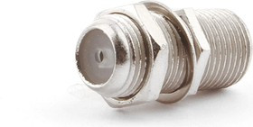 Соединитель Cablexpert APL-FF-01, F (мама) / F (мама) с гайкой и шайбой, блистер