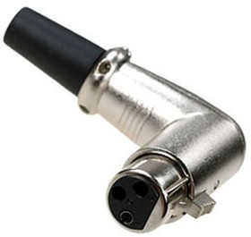FD-2715 (KLS1-XLR-P03-03-F-W), Гнездо XLR на кабель угловое