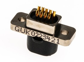 MWDM2L-9PS, MWDM 9 Way Panel Mount D-sub Connector Plug