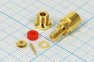 Гнездо SMB на кабель RG174 прижимное, позолоченное; №9127 гн SMB\RG174\\пай\ Гнездо SMB на кабель RG174 прижимное, позолоченное; №9127 гн SMB\RG174\\пай\