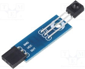 RBFN-COMP-GEN-15, Модуль: приемник, 5ВDC, IC: TSOP4838, гнездо, штыревая планка