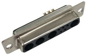 RND 205-01109, Coaxial D-Sub Combination Connector, Socket, 9W4, Soldering Lugs