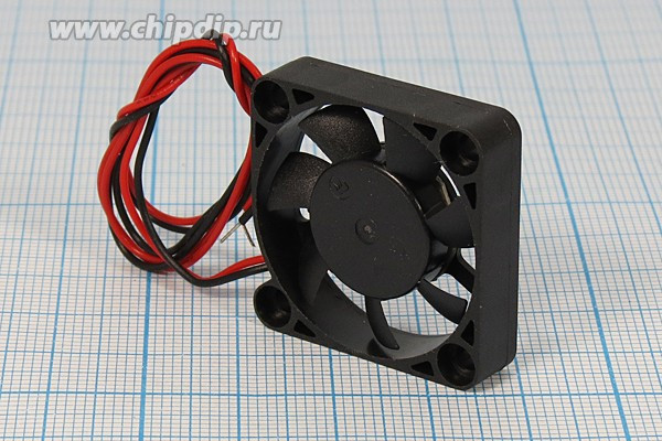 Вентилятор 30x30x 7, напряжение 12В, ток 0,07А, выводы 2L, подшипник скольжения, FD3007S12H
