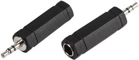 PSG01663, Переходник разъема, Стерео - 6.35мм, 1 вывод(-ов), Гнездо, Стерео - 3.5мм, 1 вывод(-ов), Штекер