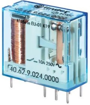 40.62.7.048.0000, Реле питания, DPDT, 48 В DC, 10 А, 40 Series, Сквозное Отверстие, Без Защелки 40.62.7.048.0000, Реле питания, DPDT, 48 В DC, 10 А, 40 Series, Сквозное Отверстие, Без Защелки