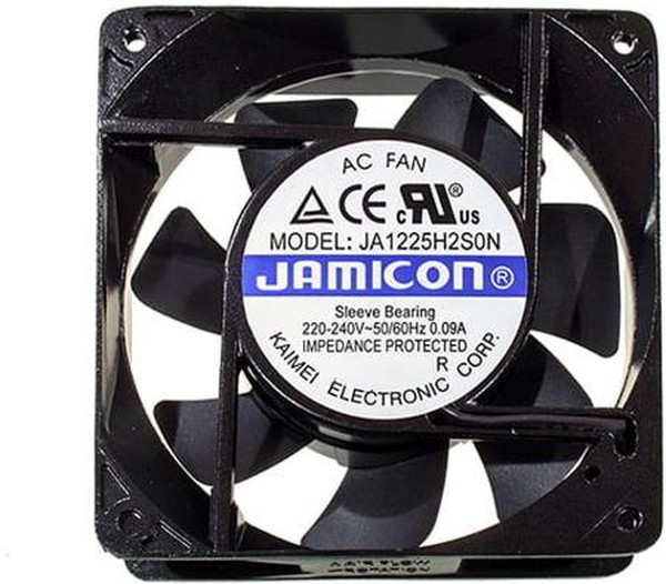 JA1225H2S0N-T (JA1225H2S010N- T-R)(клемма) 220V (120х120х25) S(втулка) CFM59,96/dBA39,2 Jamicon вентилятор JA1225H2S0N-T (JA1225H2S010N- T-R)(клемма) 220V (120х120х25) S(втулка) CFM59,96/dBA39,2 Jamicon вентилятор