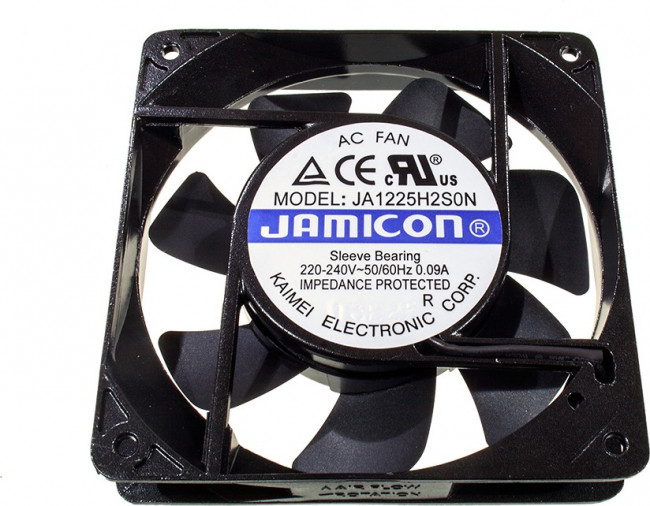 JA1225H2S0N-T (JA1225H2S010N- T-R)(клемма) 220V (120х120х25) S(втулка) CFM59,96/dBA39,2 Jamicon вентилятор JA1225H2S0N-T (JA1225H2S010N- T-R)(клемма) 220V (120х120х25) S(втулка) CFM59,96/dBA39,2 Jamicon вентилятор