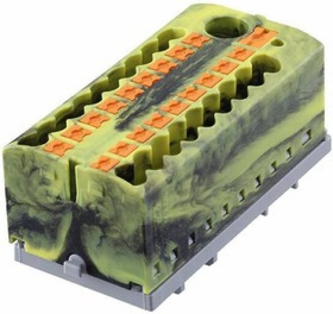 3273130, DIN Rail Terminal Blocks PTFIX 6/18X2,5NS35FE 2.5mm2 w/6mm2 feedin