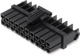 172708-0020, Headers & Wire Housings MINIFIT TPA2 20CKT DR REC HSG 4.2MM 94V-0 LH 172708-0020, Headers & Wire Housings MINIFIT TPA2 20CKT DR REC HSG 4.2MM 94V-0 LH