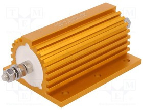 AHP250W-1RF, Резистор: проволочный, с радиатором, 1Ом, 250Вт, ±1%, 50ppm/°C