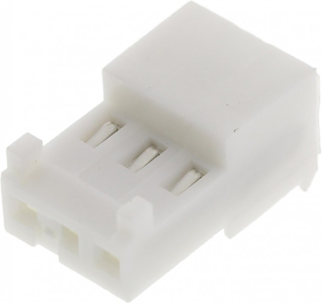 3-643814-3, Headers &amp; Wire Housings CLOSED WITH TABS 3P white tin 24 AWG