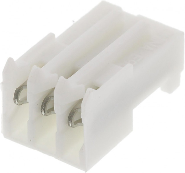 3-643814-3, Headers &amp; Wire Housings CLOSED WITH TABS 3P white tin 24 AWG