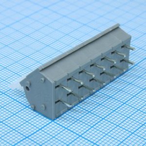 DG243-5.0-07P-11-00A(H), Пружинный клеммник на печатную плату 7 контактов. Серия DG243-5.0