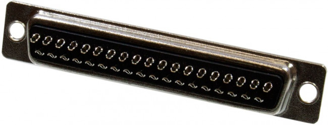 5-747917-2, Conn D-Subminiature SKT 37 POS 2.77mm Solder Cup ST Cable Mount 37 Terminal 1 Port Tray