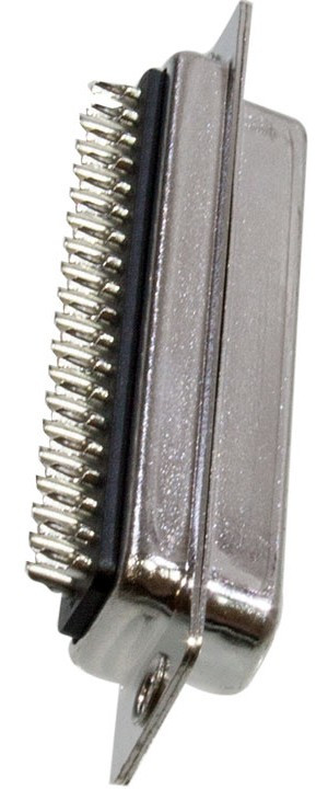 5-747917-2, Conn D-Subminiature SKT 37 POS 2.77mm Solder Cup ST Cable Mount 37 Terminal 1 Port Tray