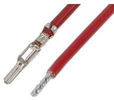 217843-2125, Rectangular Cable Assemblies MIZUP25 M-S LEAD 450mm 20AWG UL RED