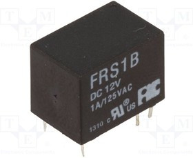 FRS1B12, Реле: электромагнитное, SPDT, Uобмотки: 12ВDC, 1A/125ВAC, 1A/30ВDC
