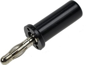 25.420.2, Штекер на кабель 4мм черный 24А (OBSOLETE)