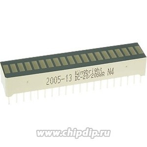 DC-20/20YWA, 20 сегментный шкальный дисплей/желтый/ 588нм/3.6-9мкд