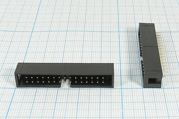 Разъем (IDC) BH-30 вилка, шаг P2.54x2.54, контакты 30P, на плату, BH-30